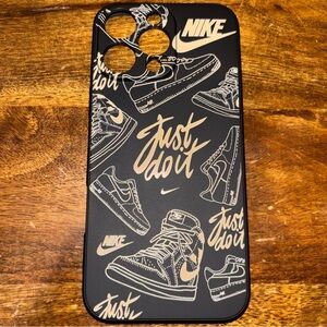 Black and White iPhone Case with Artistic Design